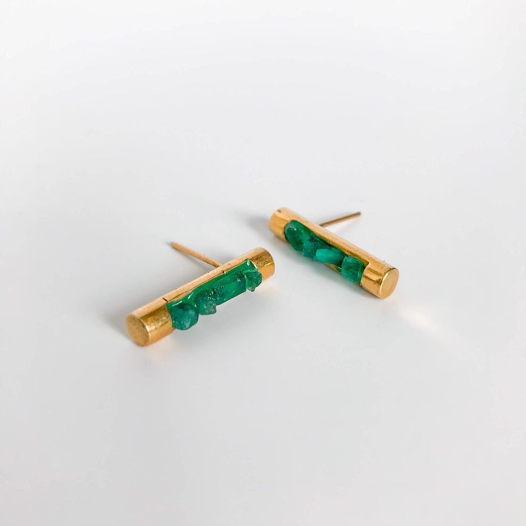 Muzo Morralla Emerald Earrings