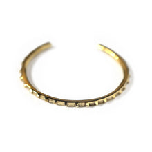 Load image into Gallery viewer, Textured Brass Cuff Bangle
