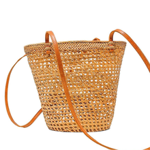 Load image into Gallery viewer, Stella Woven Rattan Tote
