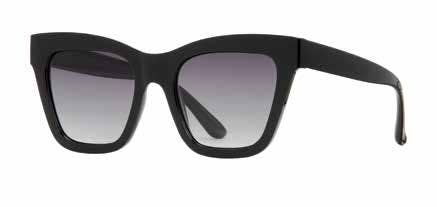 Adela Cat Eye Sunglasses -  Black