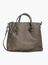 Load image into Gallery viewer, Slate Knotted Handles Leather Cross Body Bag
