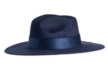 Load image into Gallery viewer, Starry Night Navy Sueded Hat

