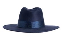 Load image into Gallery viewer, Starry Night Navy Sueded Hat
