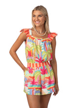 Load image into Gallery viewer, Alexa Tropical Print Square Neck Tank
