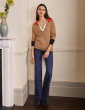 Load image into Gallery viewer, Boden Color Block Collared Sweater

