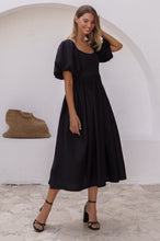 Load image into Gallery viewer, Cherie Puff Sleeve Midi - Black
