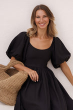 Load image into Gallery viewer, Cherie Puff Sleeve Midi - Black
