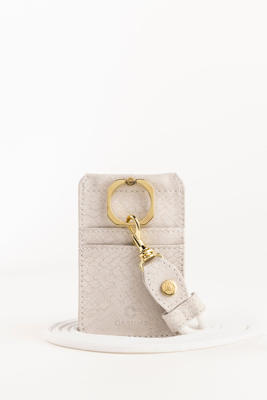 Ivory Snake Phone Lanyard Wallet