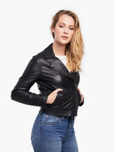 Load image into Gallery viewer, Black Forever Leather Jacket
