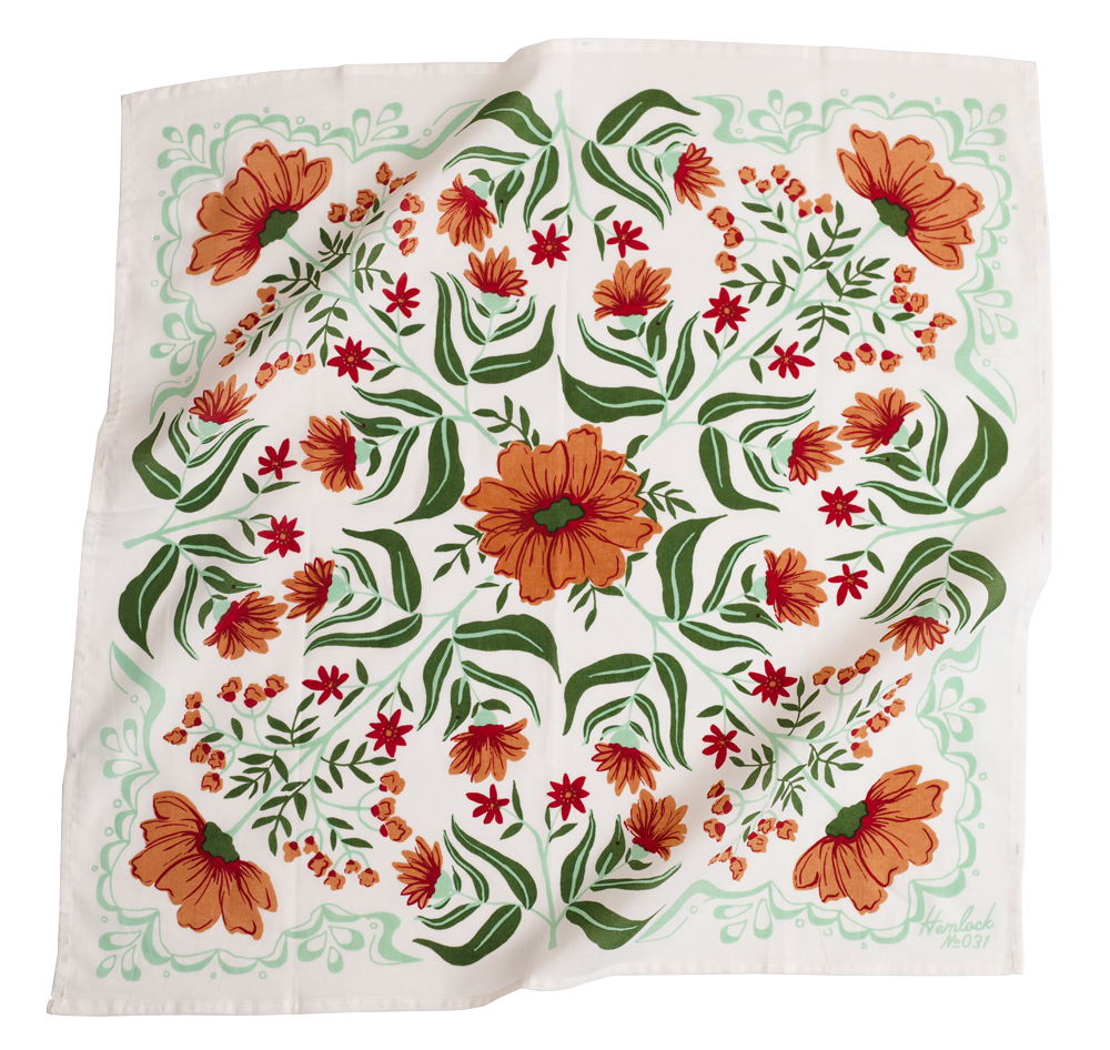 Cotton Bandana - Flora