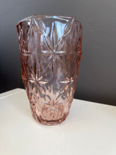 Load image into Gallery viewer, Vintage Pink Glass Flower Vase
