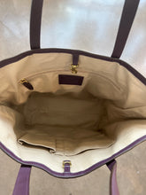 Load image into Gallery viewer, Coach Eggplant Tote Bag
