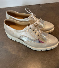 Load image into Gallery viewer, MADA Silver Platform Loafers - 8
