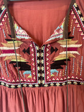 Load image into Gallery viewer, Double D Ranch Rust Embroidered Dress - XS
