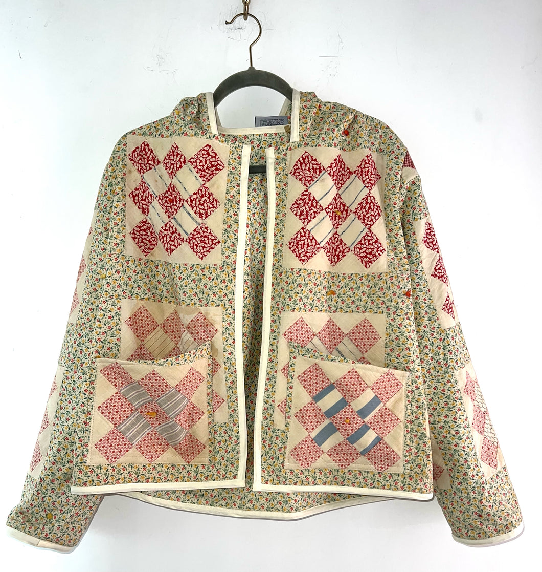 One of A Kind Quilt Coat Jacket - S/M