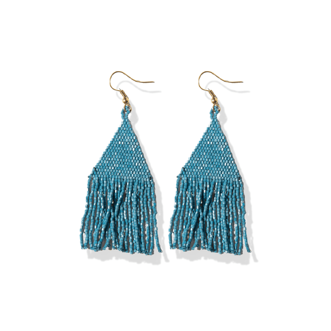 Turquoise Luxe Petite Fringe Earrings