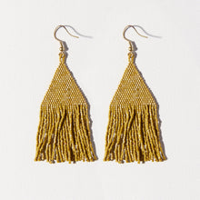 Load image into Gallery viewer, Citron Luxe Petite Fringe Earrings

