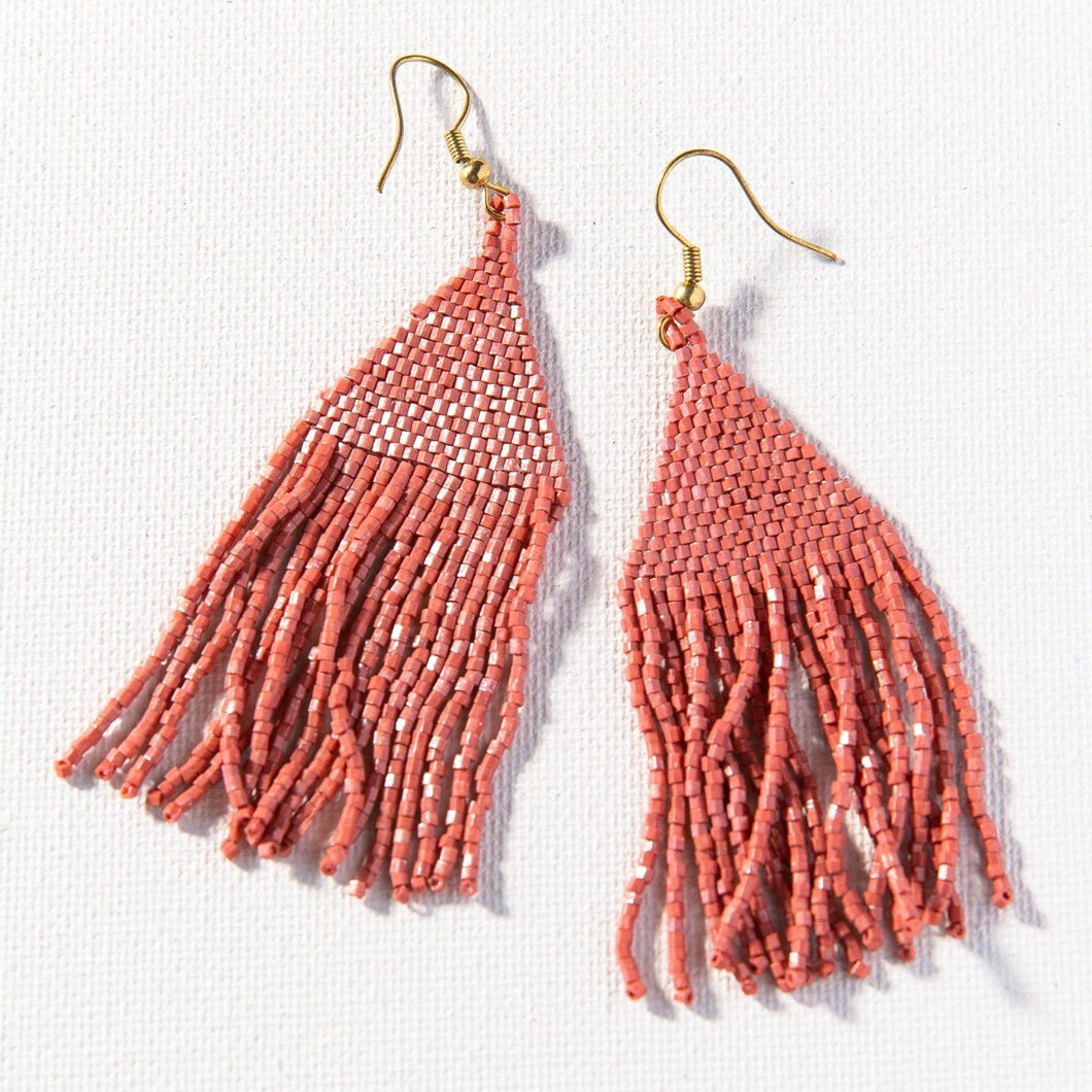 Blush Luxe Petite Fringe Earrings