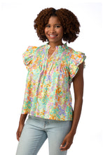 Load image into Gallery viewer, Layla Pastel Floral Smocked Yoke Top
