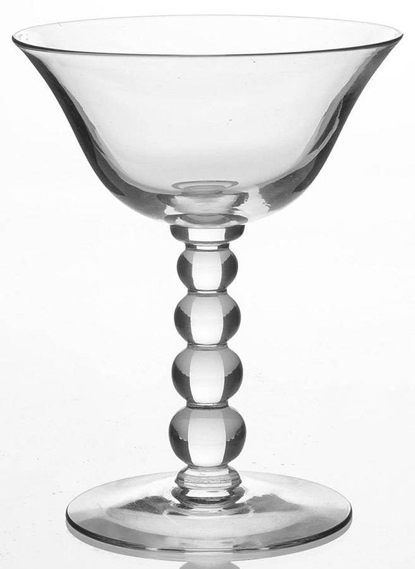 Set of 3 Indiana Glass Candlewick Champagne Glass