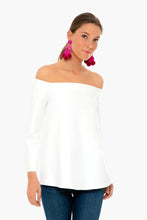 Load image into Gallery viewer, Tuckernuck White Miranda Off The Shoulder Blouse- XXL
