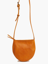Load image into Gallery viewer, Cognac Cross Body Leather Saddle Bag
