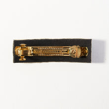 Load image into Gallery viewer, Rust + Turquoise Diagonal Stripe Barrette
