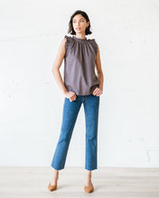 Load image into Gallery viewer, Ruffle Sleeve Woven Cotton Top
