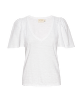 Load image into Gallery viewer, Vicky Flutter Sleeve Tee - White
