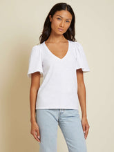 Load image into Gallery viewer, Vicky Flutter Sleeve Tee - White
