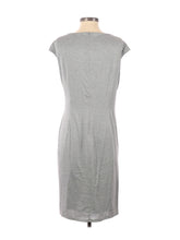 Load image into Gallery viewer, Ann Klein Silver Twist Front Knit Dress -10
