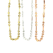 Load image into Gallery viewer, Brass Dots and Dashes Necklace
