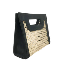 Load image into Gallery viewer, Kate Cane Bag - Black Leather
