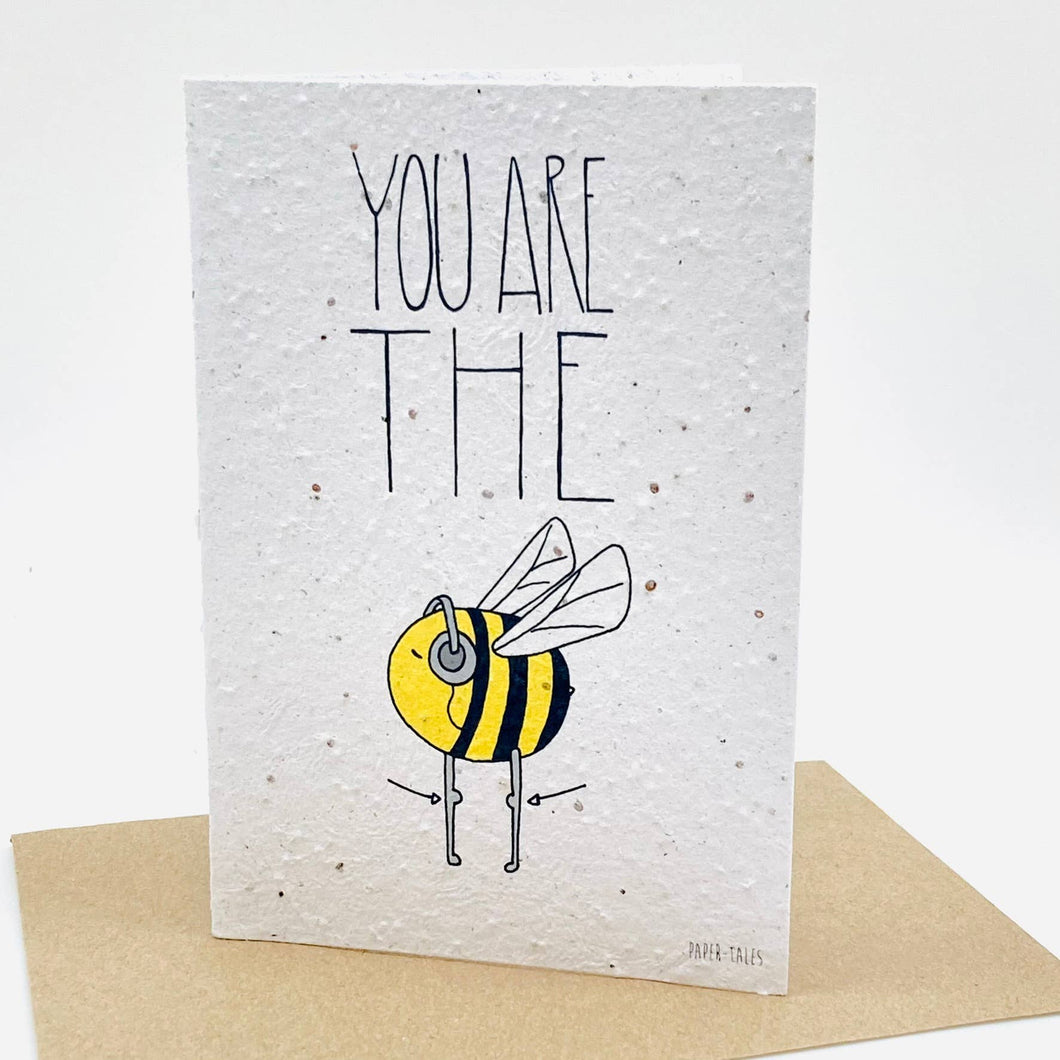Growing Paper Greeting Card - Bee's Knees