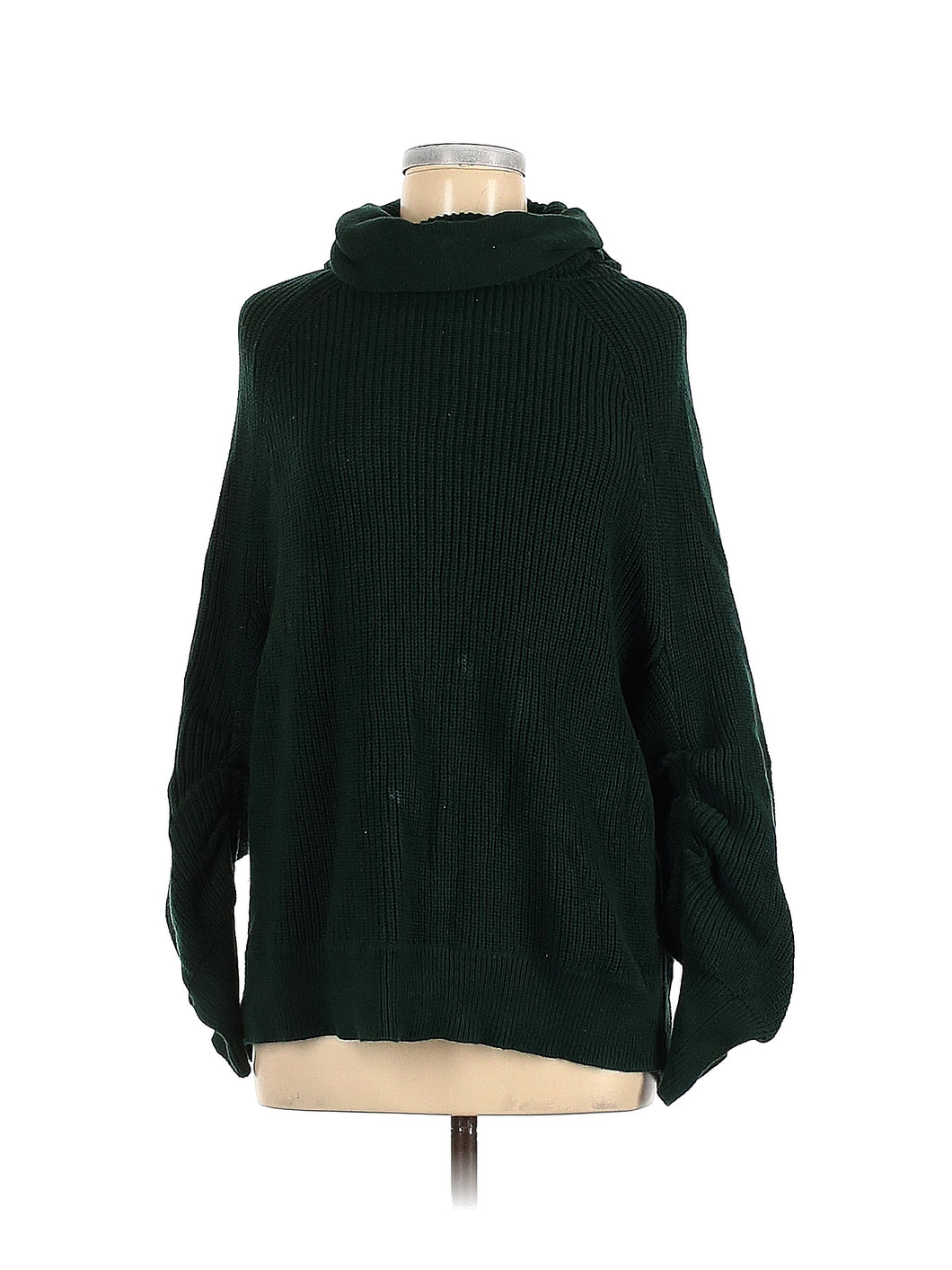 Cabi Cotton Chunky Turtleneck Tunic Sweater - Large