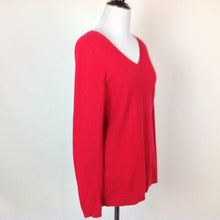 Load image into Gallery viewer, Talbots Red Cashmere V-Neck Sweater - Large Petit
