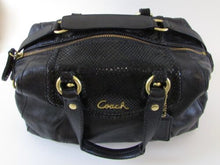 Load image into Gallery viewer, Coach &quot;Ashley&quot; Black Leather Satchel Shoulder Bag
