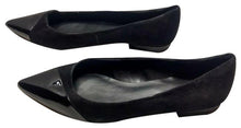 Load image into Gallery viewer, Cole Haan Suede Flats with Patent Toe - 9
