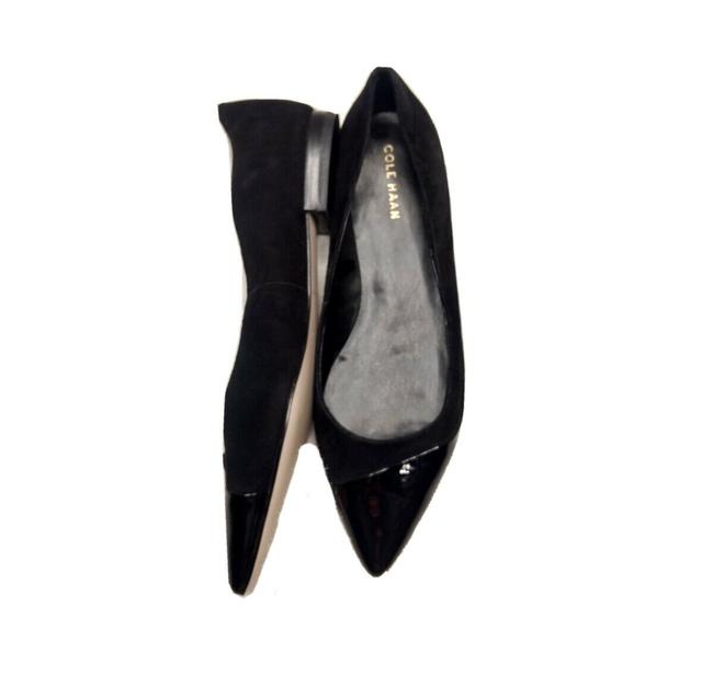 Cole Haan Suede Flats with Patent Toe – Oak Sparrow Boutique