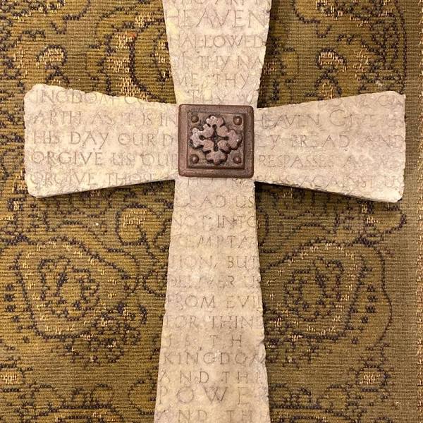 Lord's Prayer Stone Cross