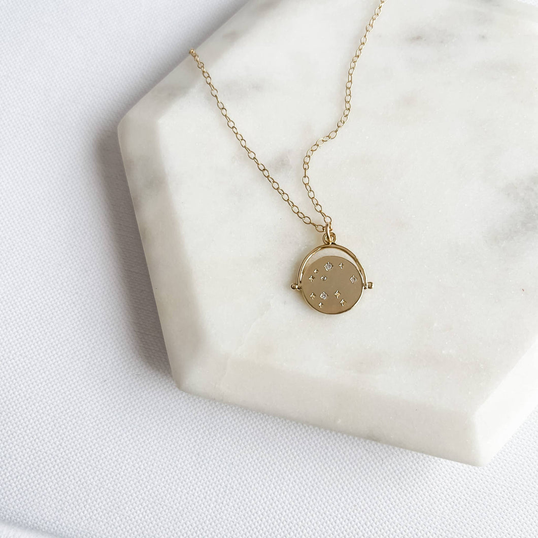Constellation Coin Charm Necklace