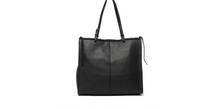 Load image into Gallery viewer, Vince Camuto Black Leather Tote Bag
