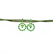 Load image into Gallery viewer, Green Onyx Faceted Wreath Earrings
