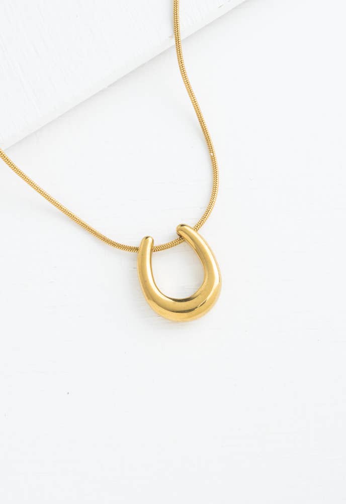 Lucky You Necklace in Gold