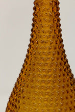 Load image into Gallery viewer, Diamond Point Amber Empoli Genie Bottle
