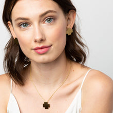Load image into Gallery viewer, Brass Solid Small Cross Post Earrings

