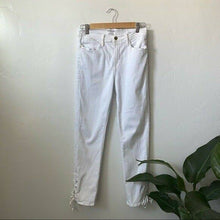 Load image into Gallery viewer, FRAME White Side Tie Le High Straight Jeans- Size 27
