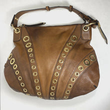 Load image into Gallery viewer, Cole Haan Brown Hobo with Grommets
