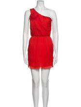 Load image into Gallery viewer, Halston One Shoulder Red Dress - Sz. 4
