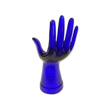 Load image into Gallery viewer, Vintage Cobalt Blue Glass Hand
